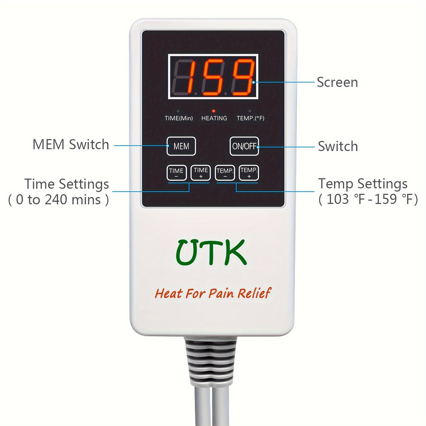 31 By 21 Inches Jade Stone Far Infrared Heating Pad For Back, Abdomen, And Leg Pain Relief With Smart Remote Controller