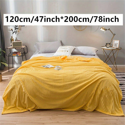 1pc Ultra-Soft Plush Imitation Rabbit Fur Throw Blanket - Warm, Cozy, and Soothing for Couch, Bed, and Sofa - Perfect for Snuggling Up on Chilly Nights