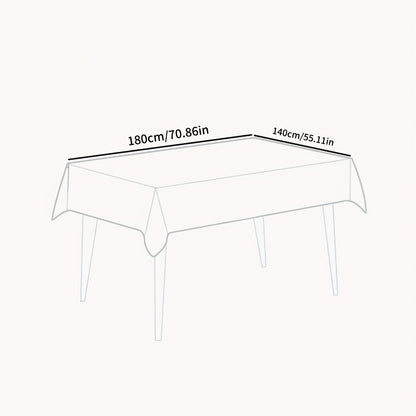 1pc Waterproof and Oil-proof Leaf PVC Tablecloth for Living Room Coffee Table - Dust-proof Decorative Cloth for Tabletop Protection and Home Decor