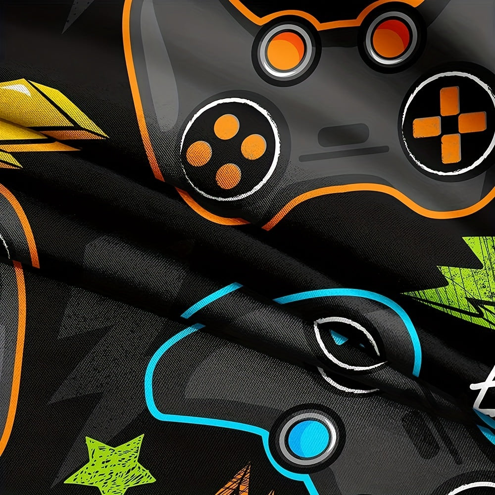 2/3pcs Ultimate Gamer Duvet Cover Set - Vibrant Video Game Bedding with Soft Brushed Microfiber Fabric for Home and Living Room - Includes 1 Duvet Cover and 2 Pillowcases, Perfect for Gamers and Gaming Enthusiasts of All Ages