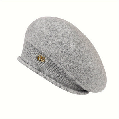Elegant Warm Knit Beret for Women - Breathable, Adjustable & Perfect for All Winter Occasions | Ideal Holiday Gift