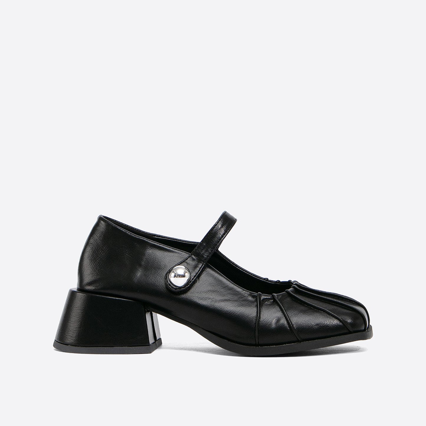 flowersverse - Block leatherette  Daily Women Heeled Mary Janes