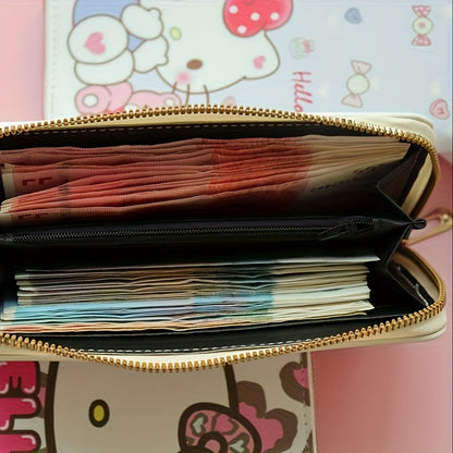 1pc Girl's Sanrio Hello Kitty Cartoon Sweet Cute Wallet, Card Bag Coin Wallet