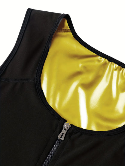 Men's Sauna Vest: Get Fit and Shed Pounds with this Neoprene Waist Trainer Jacket!