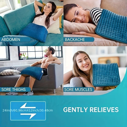 Heating Pad - Heating Pad For Back, Neck, Shoulder, Cramp & Leg Pain Relief, 9 Heat Settings & Moist Heat Option Auto Off, Electric Heat Pads Christmas Gifts For Women And Men, 12" X 24"