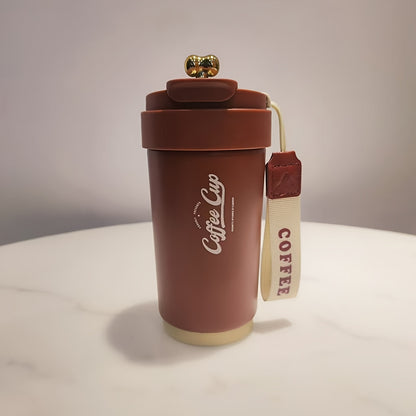 1pc, Travel Mug, Stainless Steel Coffee Cups, Vacuum Insulated Water Cups, Portable Travel Drinkware, Gifts