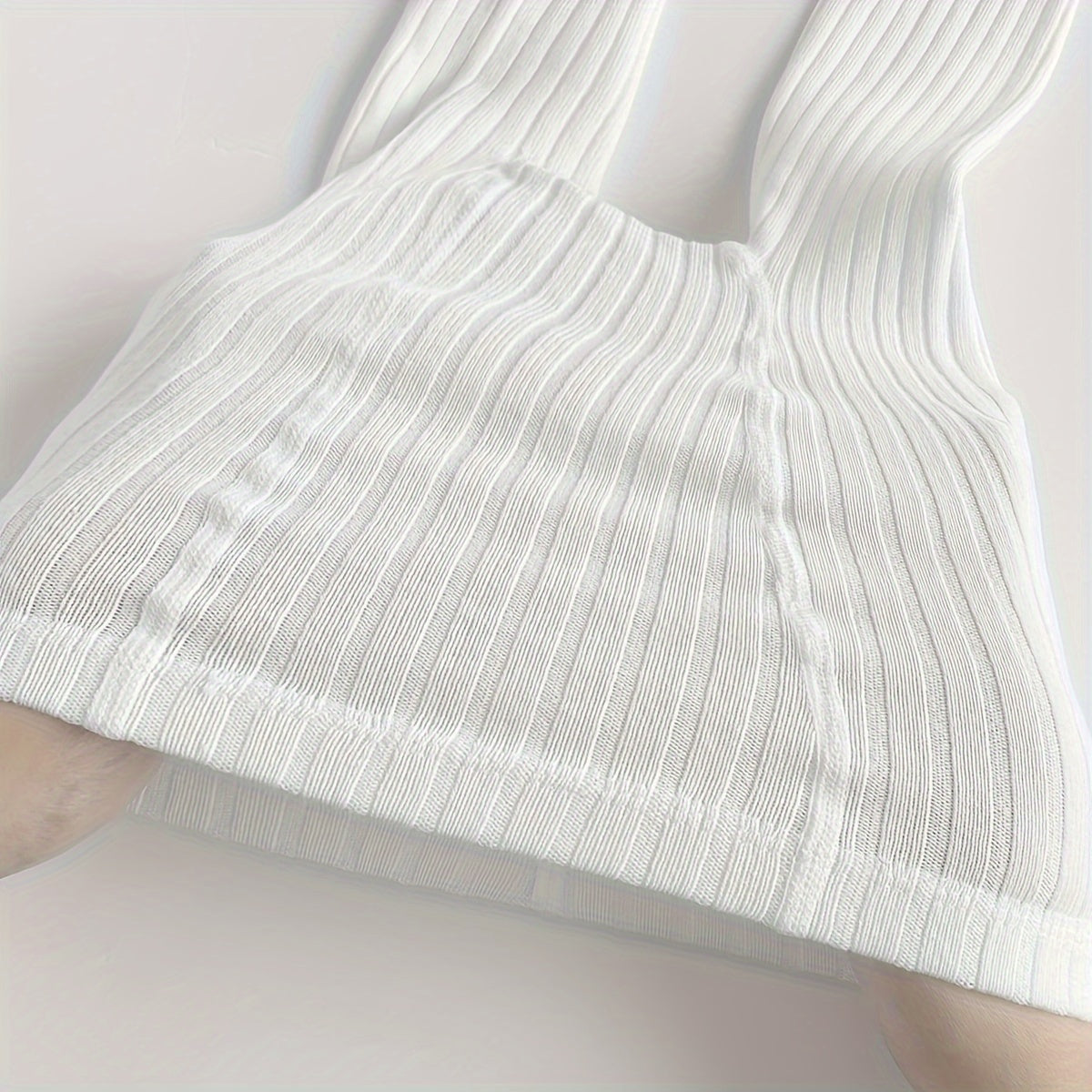 5 Pieces Of Girl's Spring/Autumn Simple Knee-High Socks, Soft Elastic Comfy Socks For Outdoor Wear