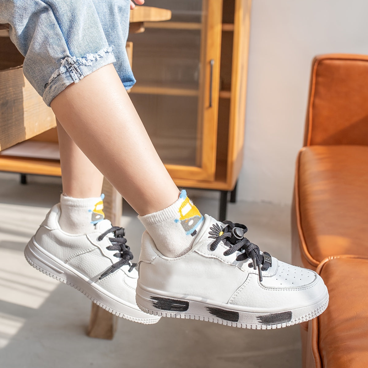 5 Pairs Of Toddler's Cute Car Design Low-cut Ankle Socks, Soft Comfy Cotton Blend Children's Socks For Boys Girls All Seasons Wearing