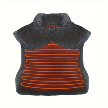 Evajoy Extra-Large Electric Massager Heating Pad - 24" x 29.5" for Back Pain Relief EJ-BD033