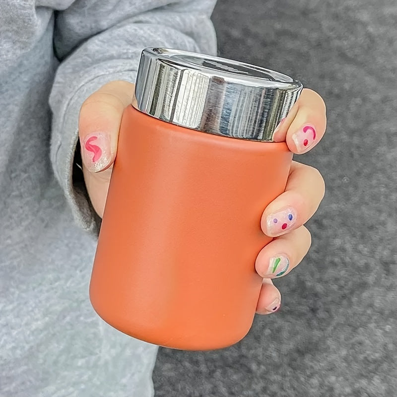 7.78oz Mini Stainless Steel 304 Vacuum Flask, Fashionable Portable Pocket Insulated Mug for Coffee and Tea, Uncharged Double-Wall Thermal Beverage Tumbler