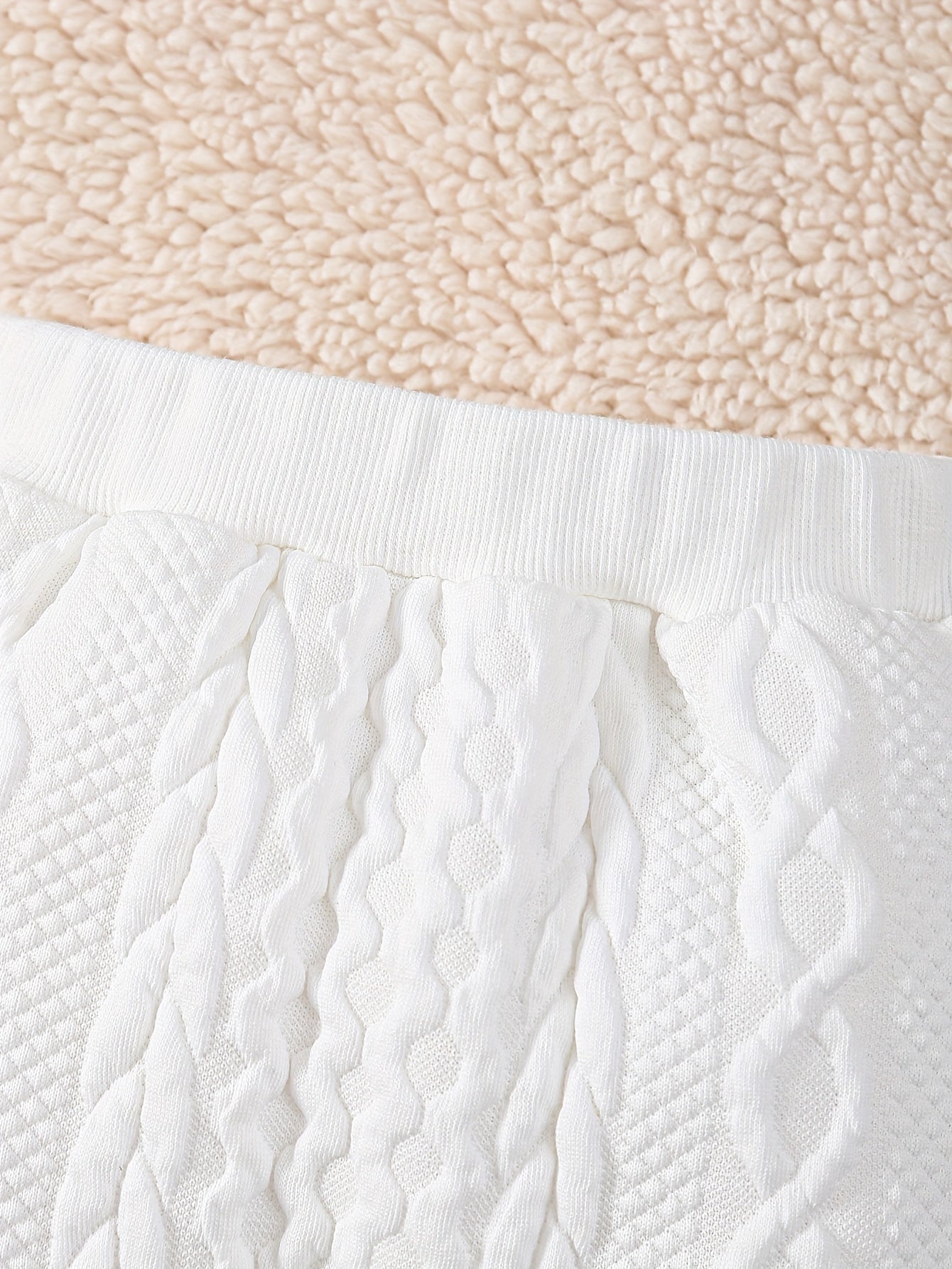 2pcs Baby's MERRY CHRISTMAS Reindeer Embroidery Fuzzy Splicing Hoodie & Casual Jacquard Pants, Toddler & Infant Boy's Clothing Set, Outdoor Cloth