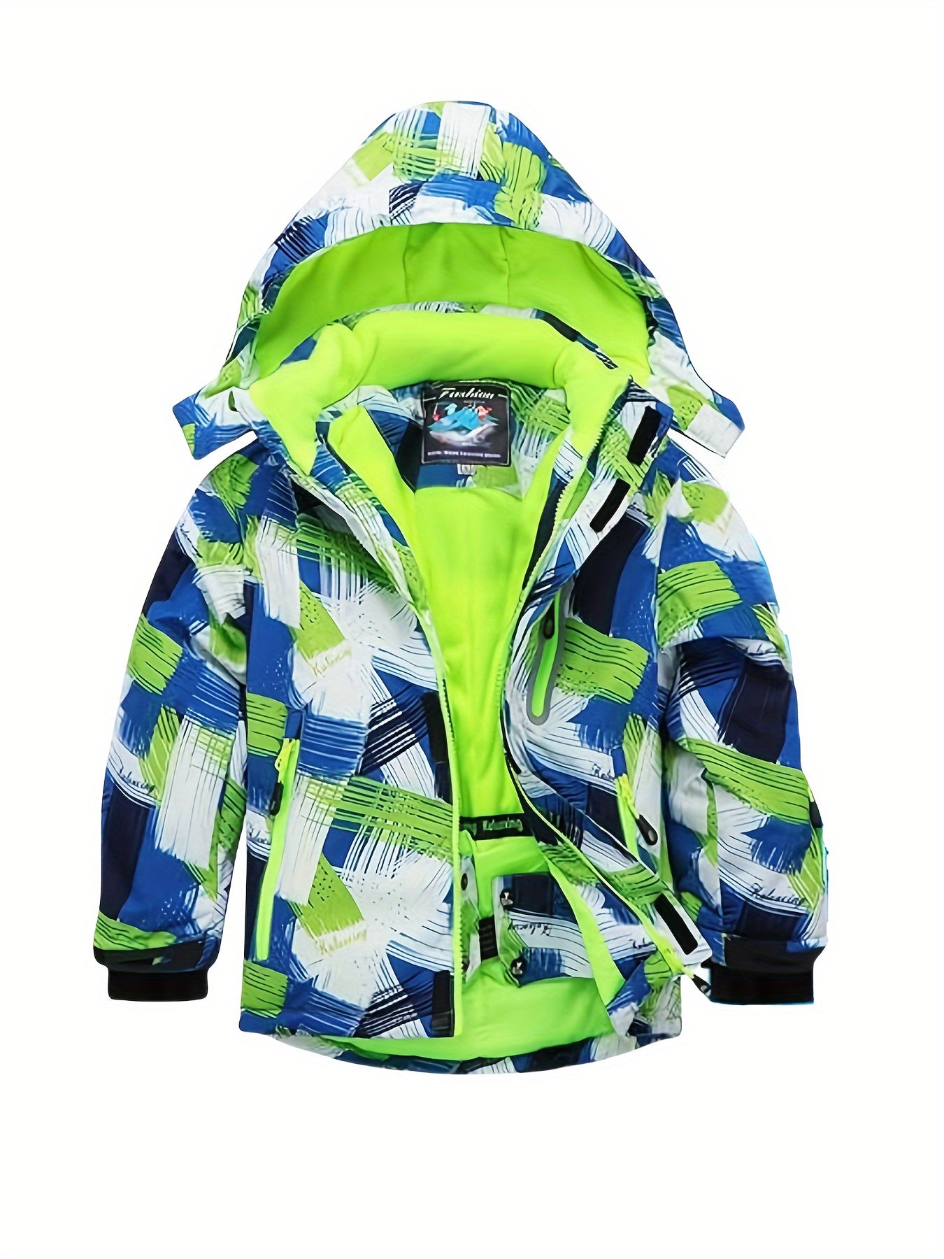 Children's Ski Wear Boys And Girls Ski Wear Waterproof, Warm And Breathable Outdoor Padded Coat