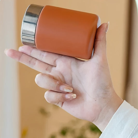 7.78oz Mini Stainless Steel 304 Vacuum Flask, Fashionable Portable Pocket Insulated Mug for Coffee and Tea, Uncharged Double-Wall Thermal Beverage Tumbler