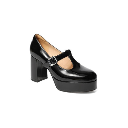 flowersverse - Women Elegant Leather Mary Janes