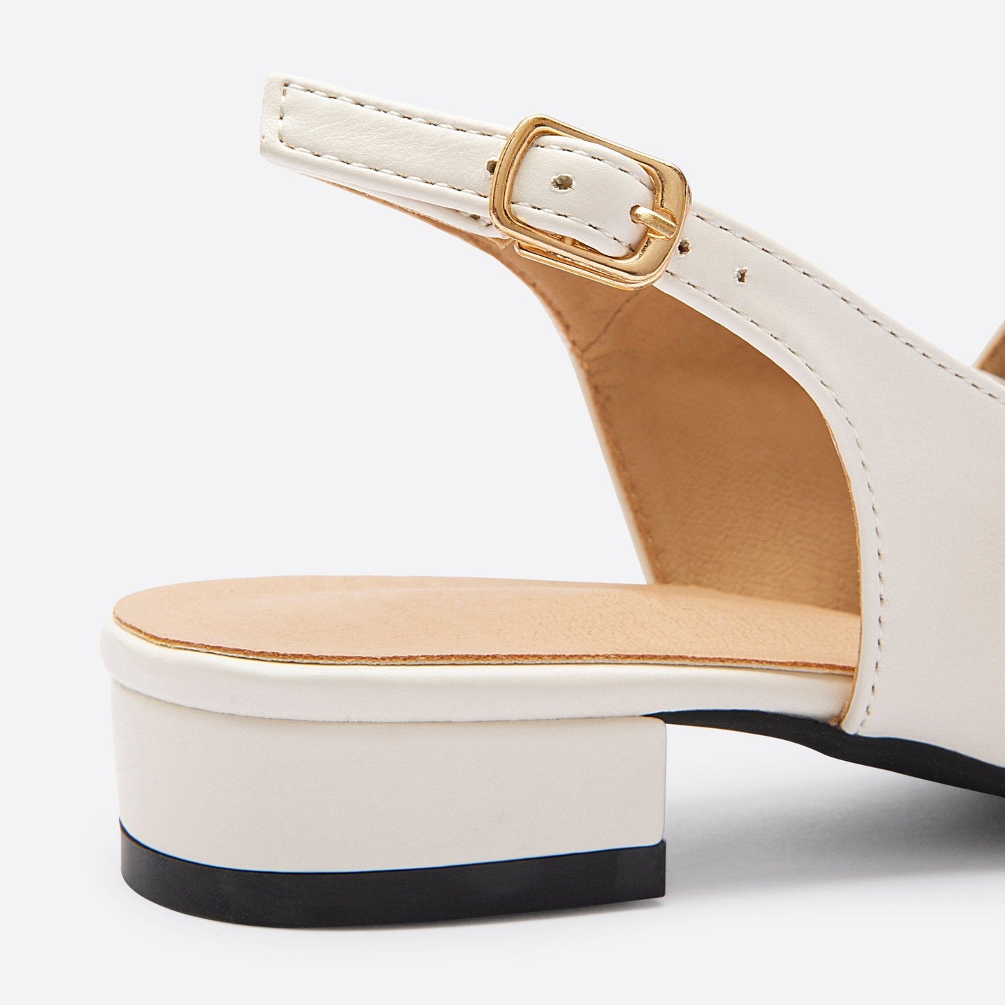 flowersverse - Women Double Buckle Slingback Mary Jane