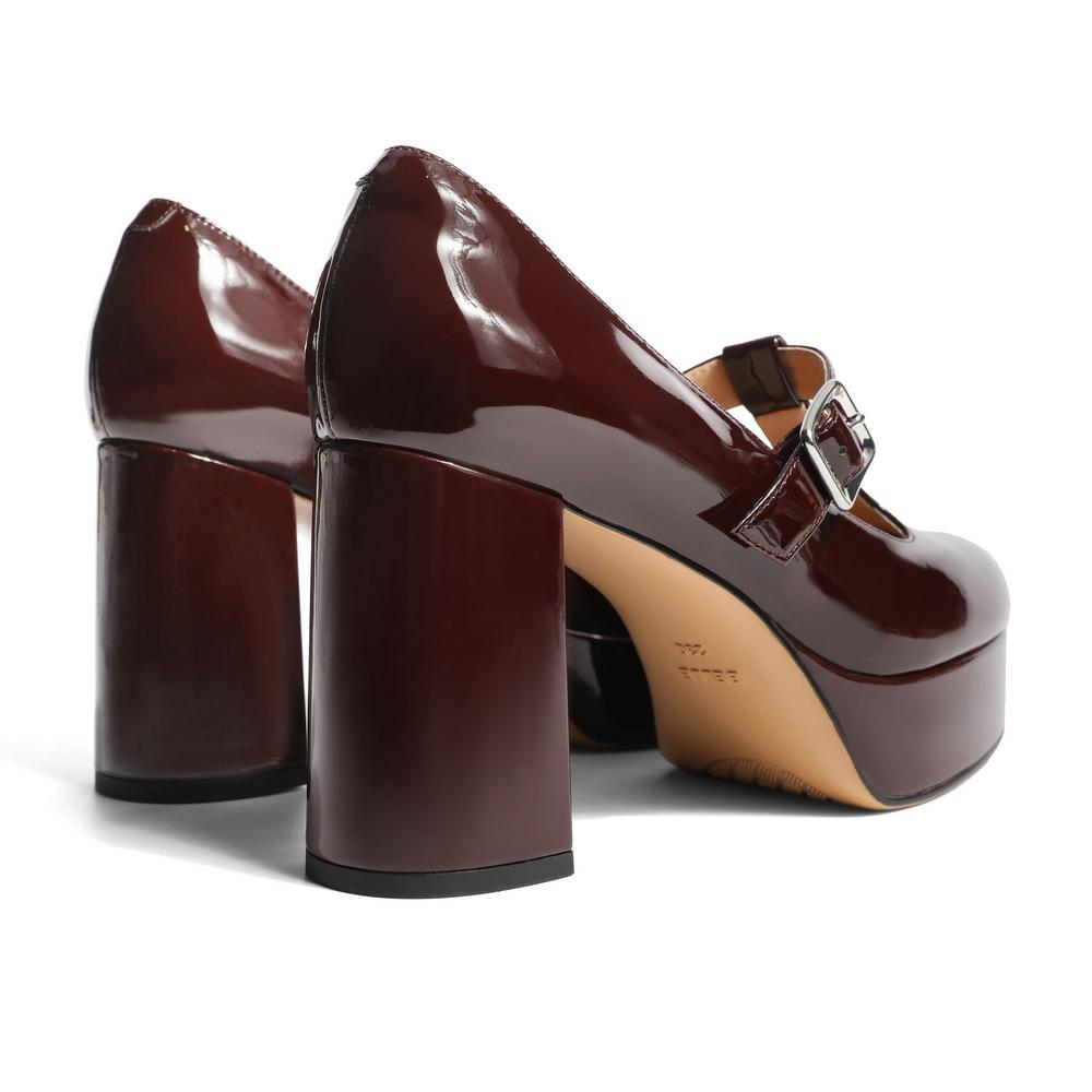 flowersverse - Women Elegant Leather Mary Janes