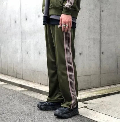 High-quality Ribbon Embroidery Sweatpants Joggers Striped Pants Men Women 1 Trousers