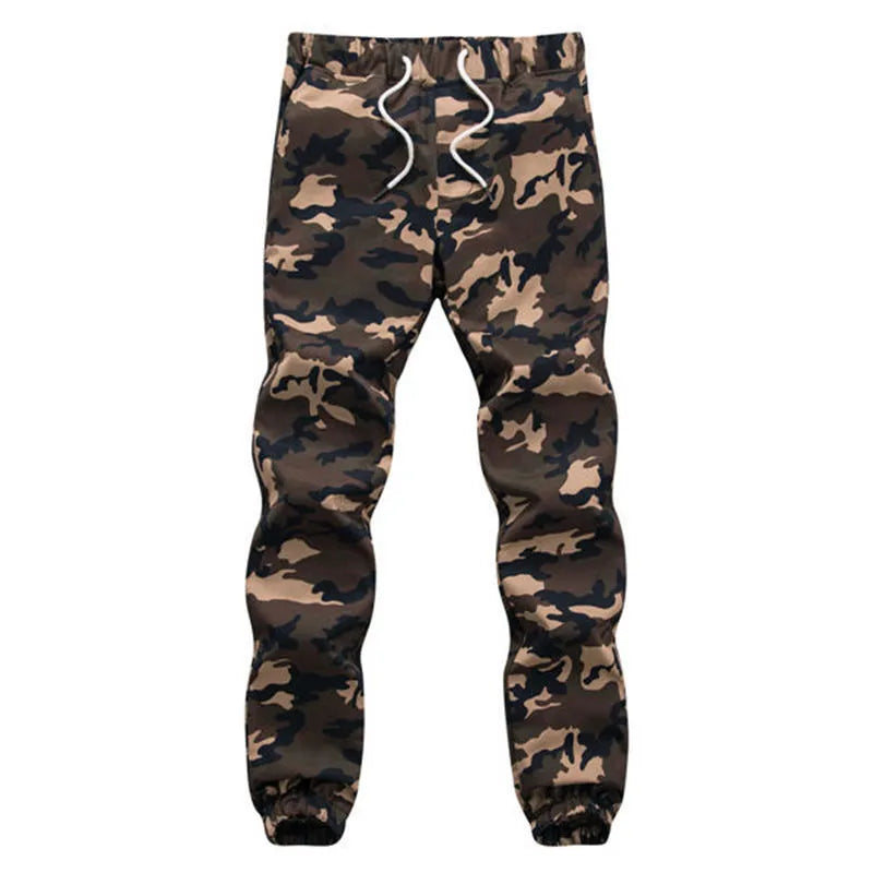 Cotton Mens Jogger Autumn Pencil Harem Pants Men Camouflage Military Loose Comfortable Cargo Trousers Camo 220325