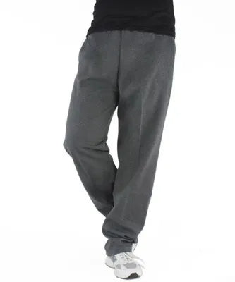 mens cropped sports 4XL 5XL 6XL 7XL sweatpants dark gray joggers plus size trousers boys loose casual cotton straight long pants