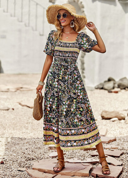 flowersverse Bohemian Floral Dress