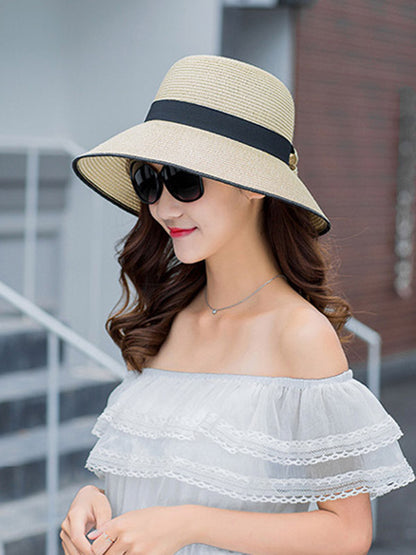 flowersverse Original Bow Sun-Protection Dome Hat