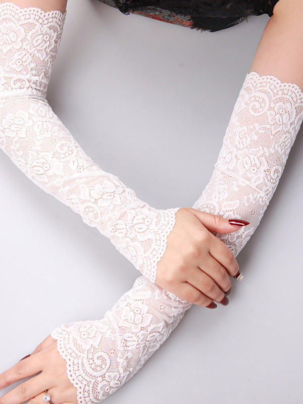 flowersverse Original 7 Colors Lace Hollow Embroidered Sleevelet Accessories