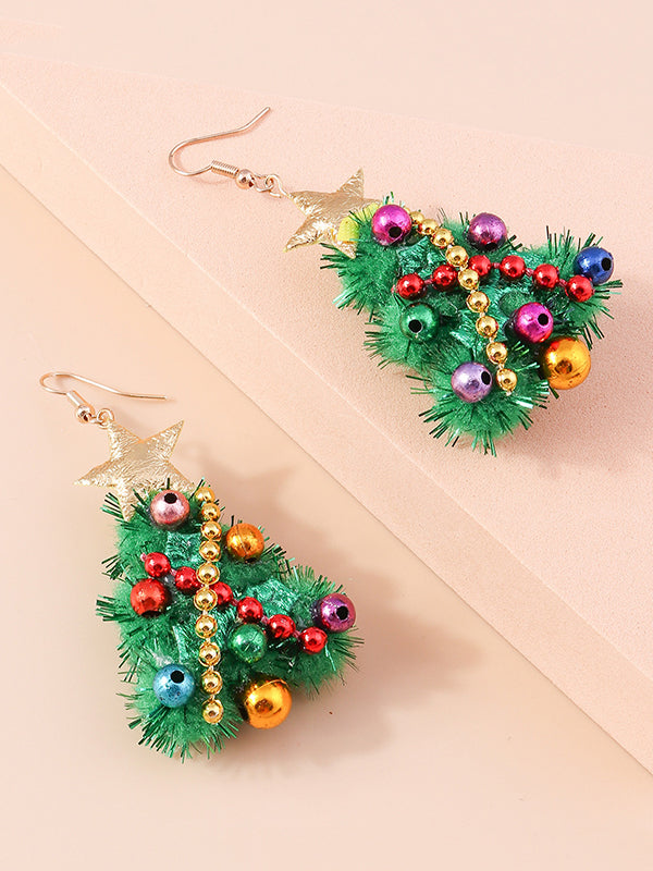 flowersverse Christmas Tree Earrings Accessories