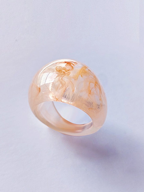 flowersverse Original 9 Colors Geometric Resin Ring