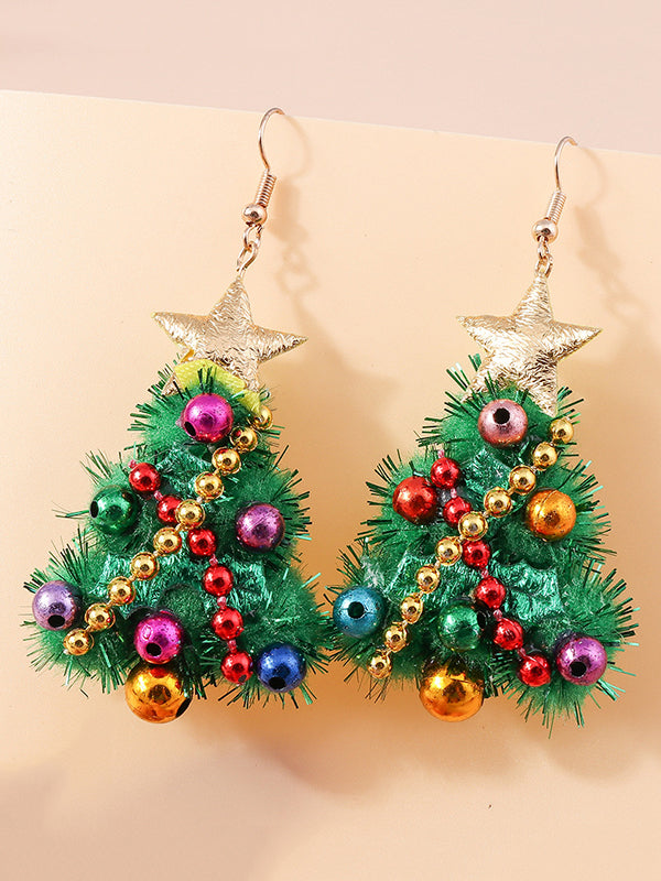 flowersverse Christmas Tree Earrings Accessories