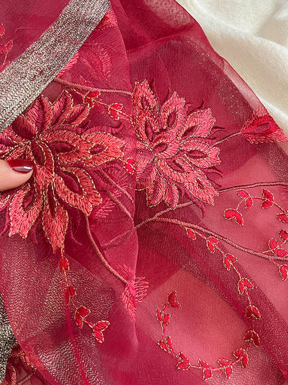 flowersverse Embroidered Leisure Fashion Shawl&Scarf