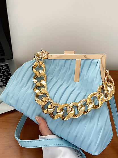 flowersverse Stylish Chains PU Bags Accessories