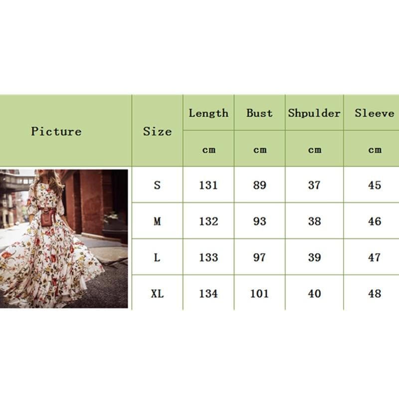 flowersverse Women's Boho Maxi Dress Floral Long Sundress