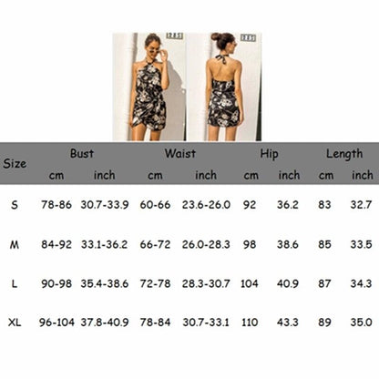 flowersverse Floral Backless Mini Dress Women Ladies Sleeveless High Waist Evening Party Summer Dress Fashion Slit Print Dress Sundress