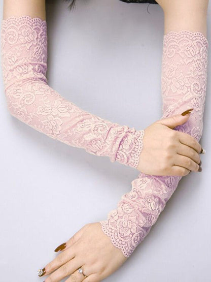 flowersverse Original 7 Colors Lace Hollow Embroidered Sleevelet Accessories