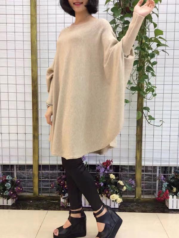 flowersverse Loose Big Batwing Sweater