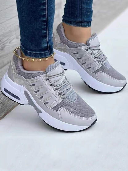 flowersverse Patchwork Mesh Breathable Soprt Sneakers