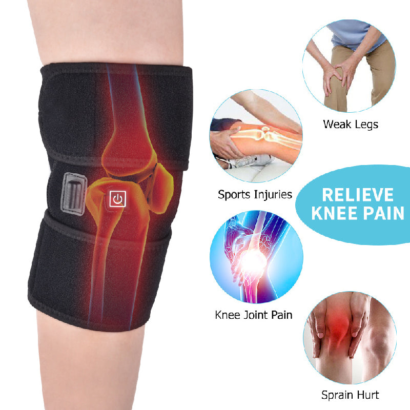 flowersverse Arthritis Knee Pad Support Braces Infrared Heating Therapy Rehabilitation Assistance Recovery Aid Arthritis Knee Pain Relief Pad