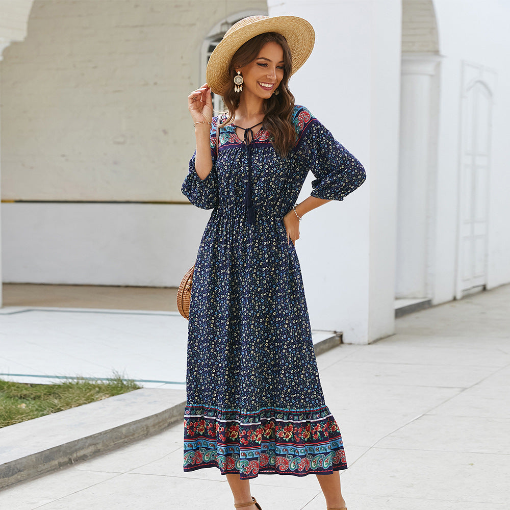 flowersverse Bohemian floral dress