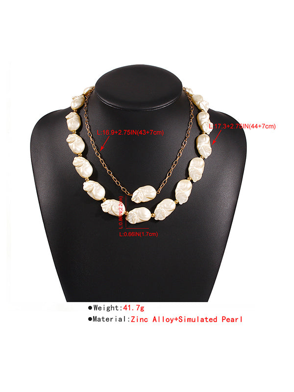 flowersverse Original Chic Irregular Pearl Necklace