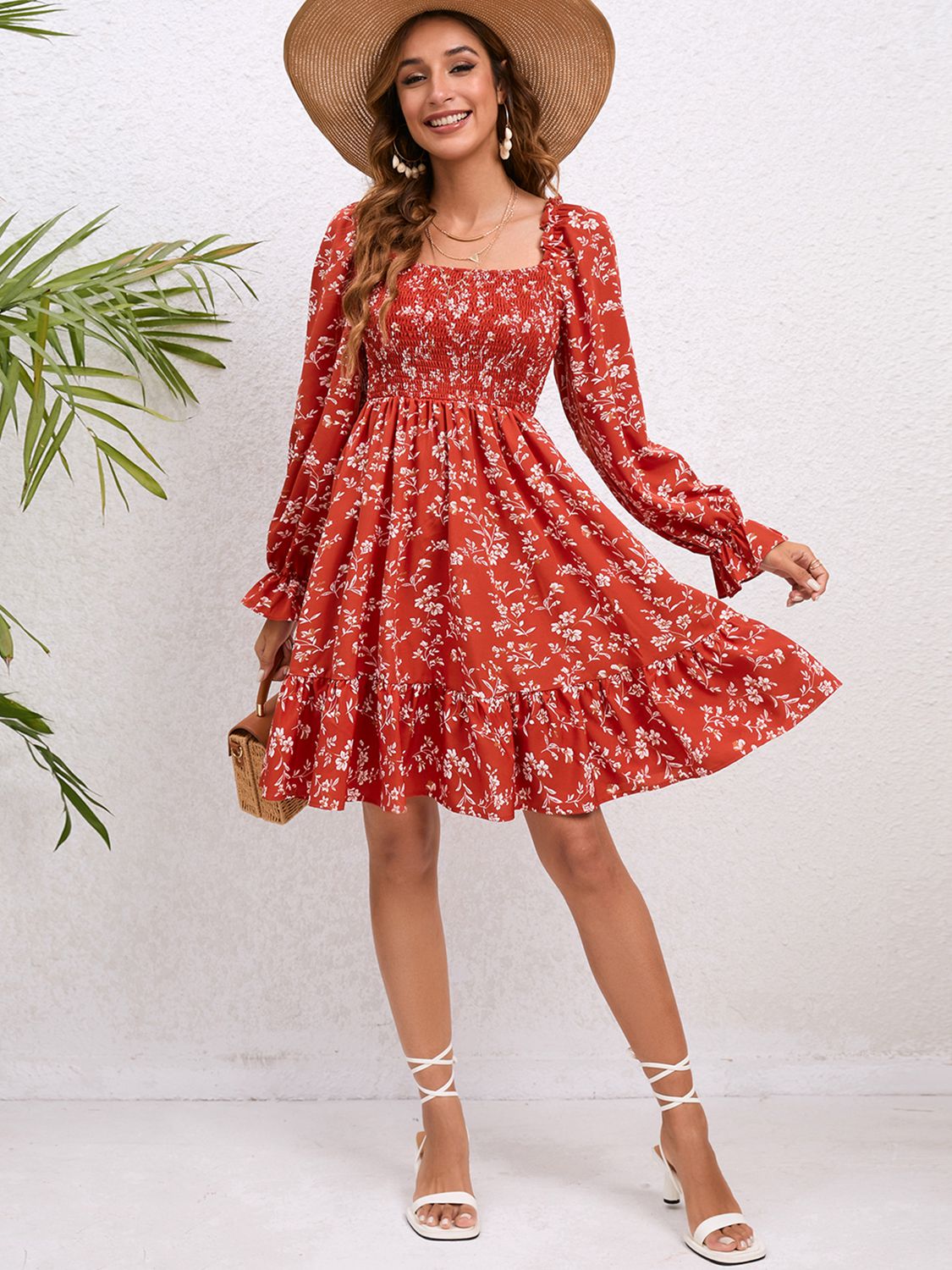 flowersverse Fields of Love Floral Mini Dress