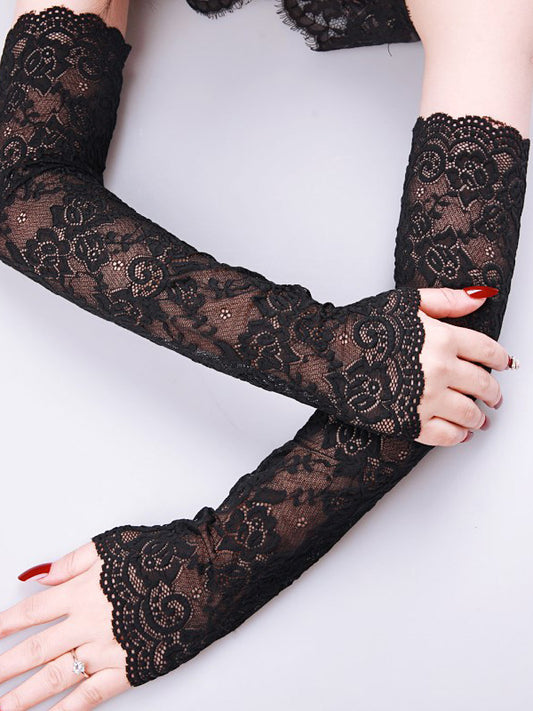 flowersverse Original 7 Colors Lace Hollow Embroidered Sleevelet Accessories