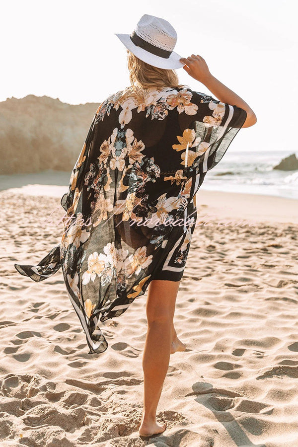 flowersverse Savor The Sunlight Floral Print Cover-Up