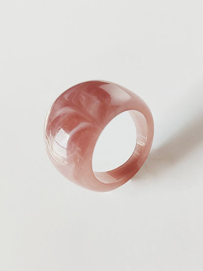 flowersverse Original 9 Colors Geometric Resin Ring