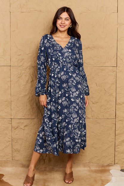 flowersverse Night Out Floral Midi Dress