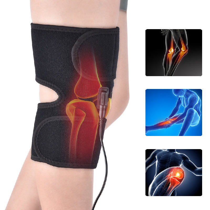 flowersverse Arthritis Knee Pad Support Braces Infrared Heating Therapy Rehabilitation Assistance Recovery Aid Arthritis Knee Pain Relief Pad