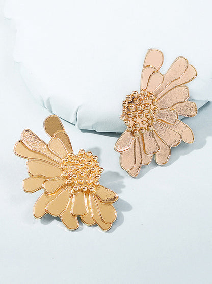 flowersverse Vintage Alloy Flower Earrings