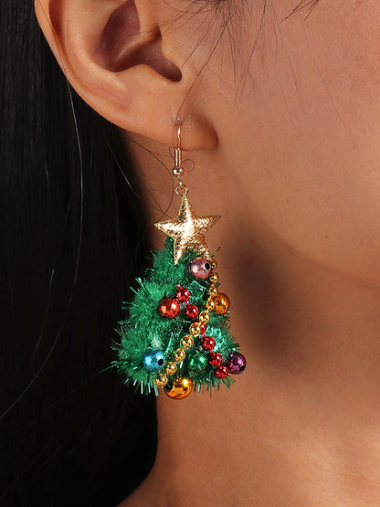 flowersverse Christmas Tree Earrings Accessories