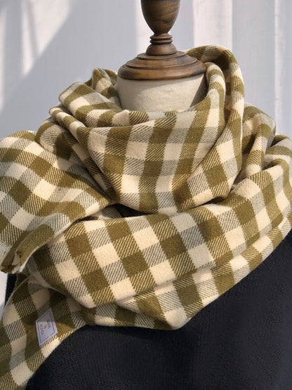 flowersverse 4 Colors Plaid Girlish Sweetness Scarf&Shawl