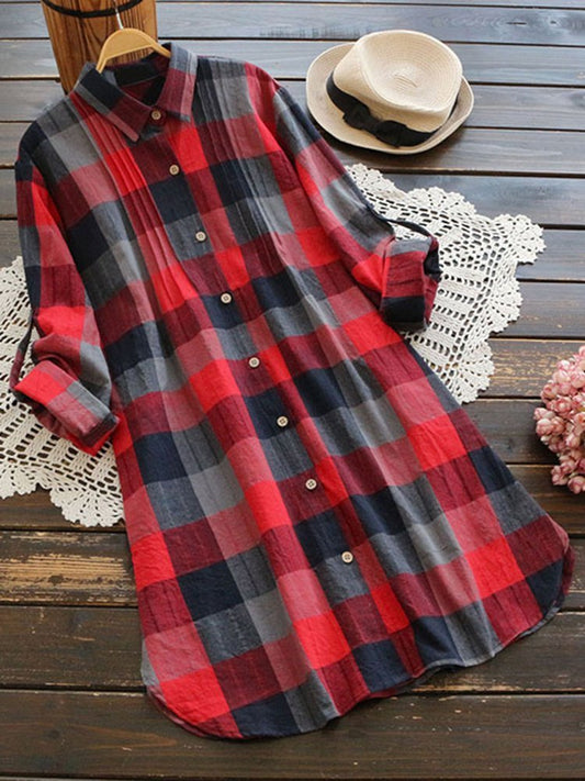 flowersverse Long Sleeve Casual Weaving Dress