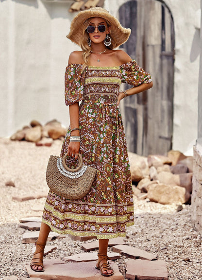 flowersverse Bohemian Floral Dress